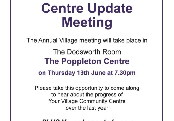 Centre Update Meeting Poster 2025
